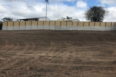 Commercial Paling Fence on Retaining Wall - CI105