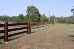 Large post & rail fencing - LA-W42
