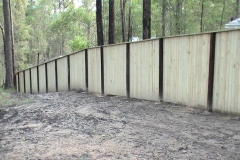 1.8 meters high paling with exposed posts & capping rail - RD-W01