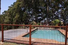 Timber & Powder coated Pool fencing - RD-W09